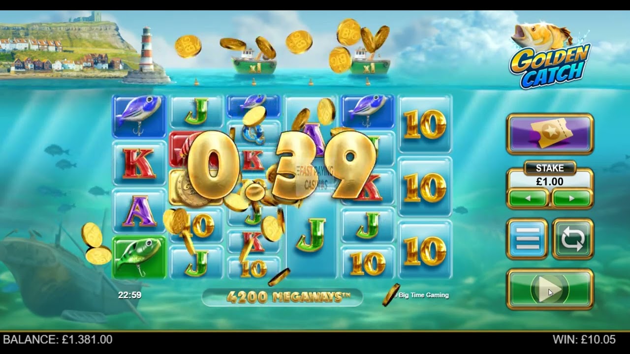 NEW!! GOLDEN CATCH MEGAWAYS by Big Time Gaming - A Guide, Features!